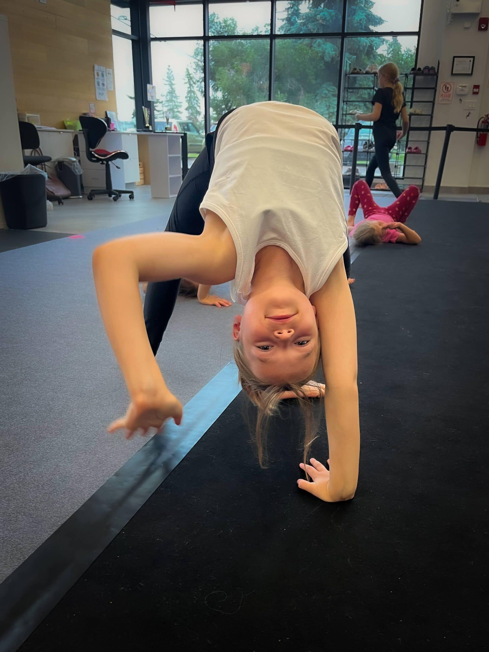Child having fun at summer camp