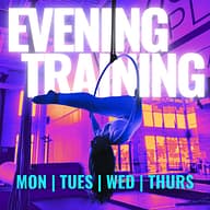 summer evening training aerial circus velocity complex edmonton